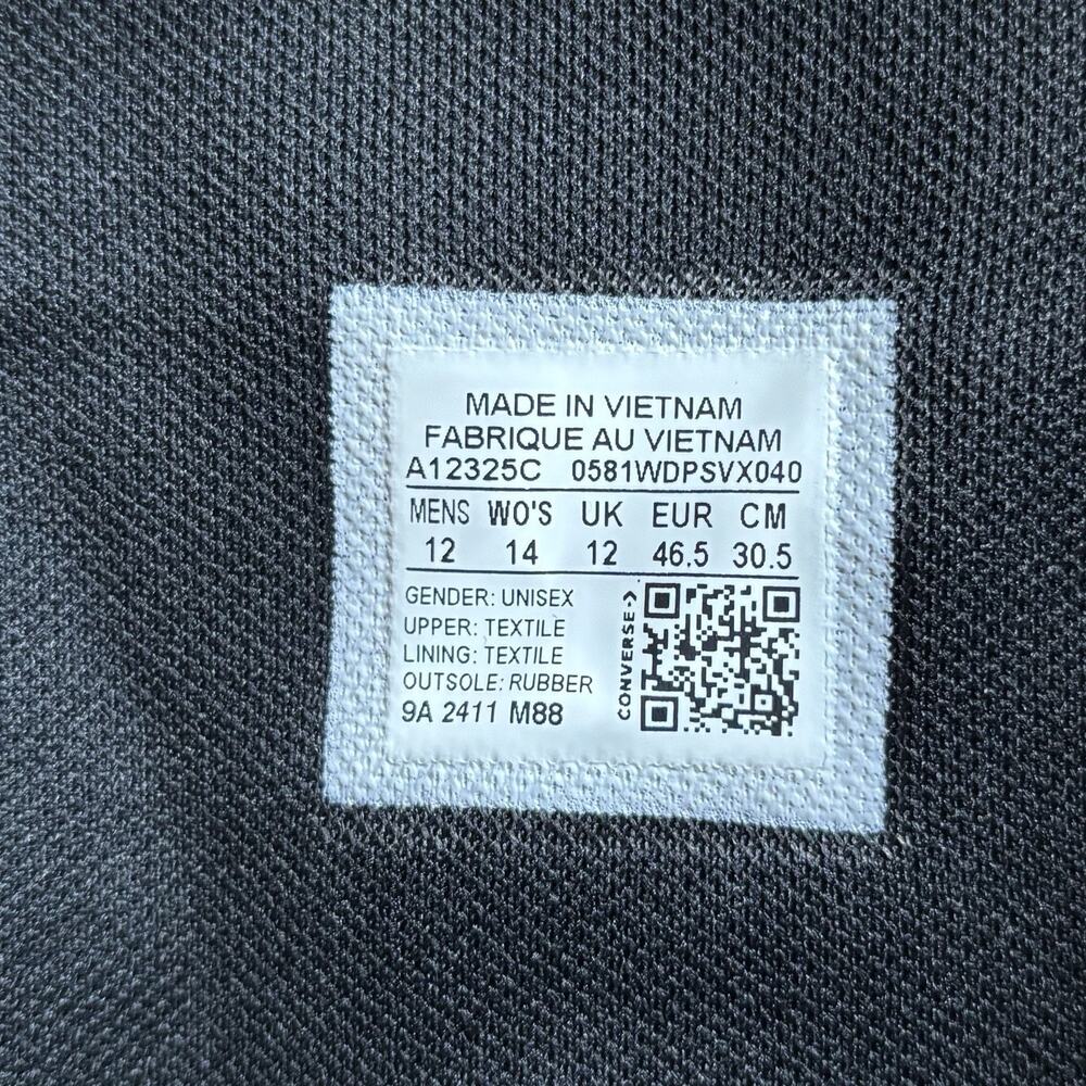 Converse Chuck Taylor All Star XX High Mens Size 12 W 14 Black Shoes A12325C NEW - Picture 7 of 9